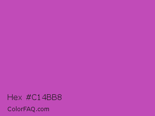 Hex #c14bb8 Color Image