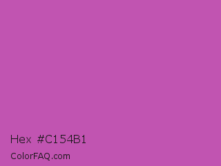 Hex #c154b1 Color Image