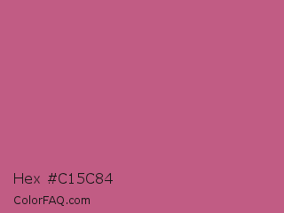 Hex #c15c84 Color Image