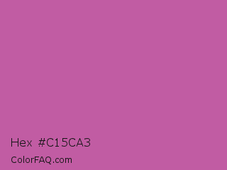 Hex #c15ca3 Color Image
