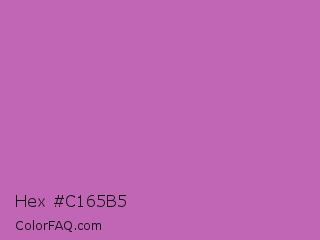 Hex #c165b5 Color Image
