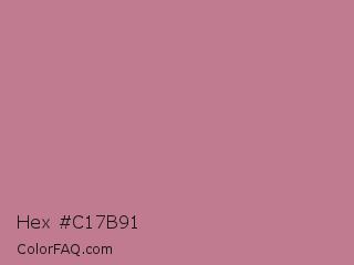 Hex #c17b91 Color Image