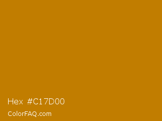 Hex #c17d00 Color Image