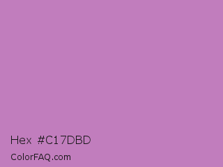 Hex #c17dbd Color Image