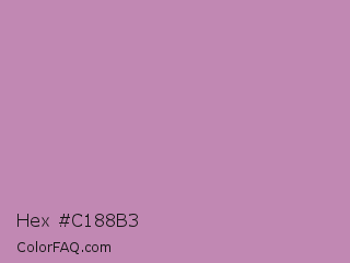 Hex #c188b3 Color Image