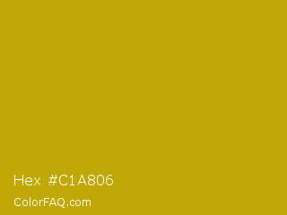 Hex #c1a806 Color Image