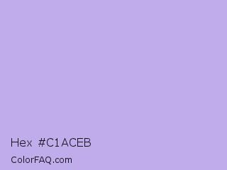 Hex #c1aceb Color Image
