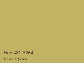 Hex #c1b264 Color Image