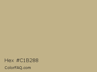 Hex #c1b288 Color Image