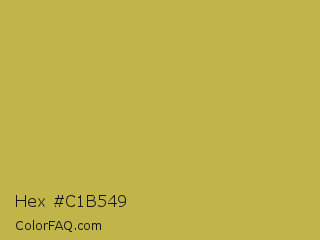 Hex #c1b549 Color Image