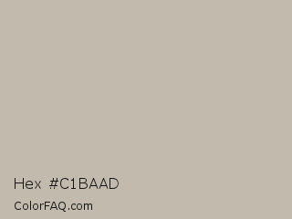 Hex #c1baad Color Image