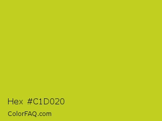 Hex #c1d020 Color Image
