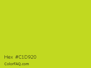 Hex #c1d920 Color Image