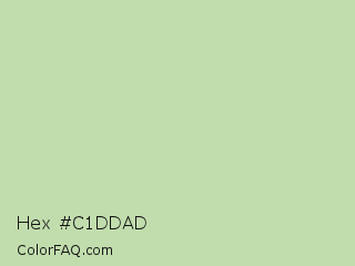 Hex #c1ddad Color Image