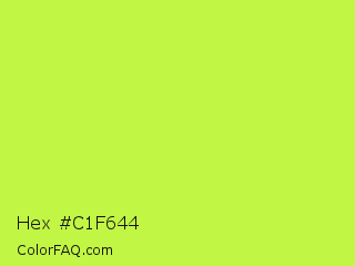 Hex #c1f644 Color Image