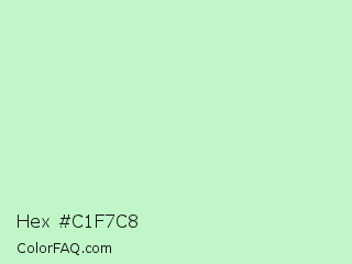 Hex #c1f7c8 Color Image