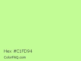 Hex #c1fd94 Color Image
