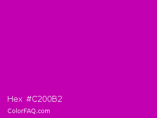 Hex #c200b2 Color Image