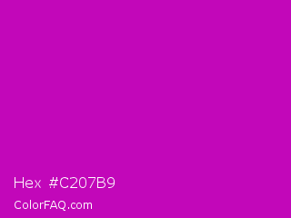 Hex #c207b9 Color Image