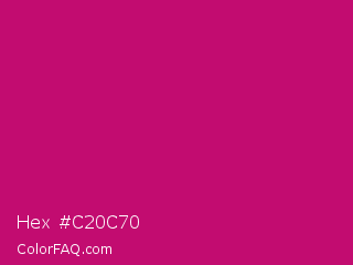 Hex #c20c70 Color Image