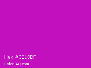Hex #c210bf Color Image