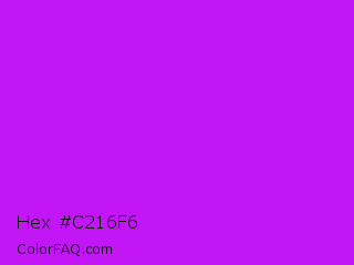 Hex #c216f6 Color Image