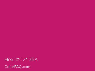 Hex #c2176a Color Image