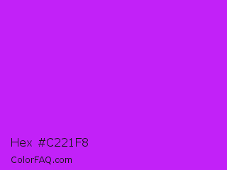 Hex #c221f8 Color Image