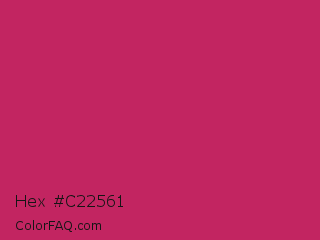 Hex #c22561 Color Image