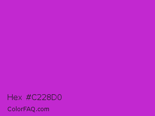 Hex #c228d0 Color Image