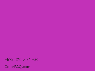 Hex #c231b8 Color Image