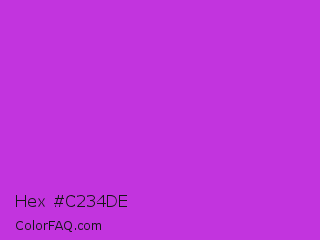 Hex #c234de Color Image