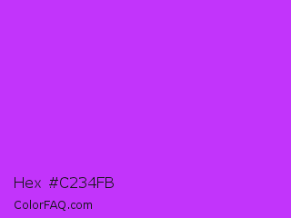 Hex #c234fb Color Image