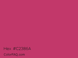 Hex #c2386a Color Image