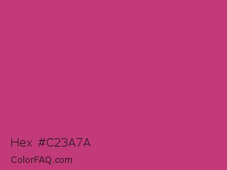 Hex #c23a7a Color Image