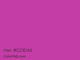 Hex #c23da6 Color Image