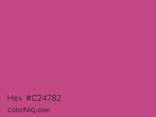 Hex #c24782 Color Image
