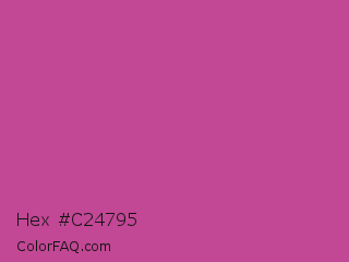 Hex #c24795 Color Image