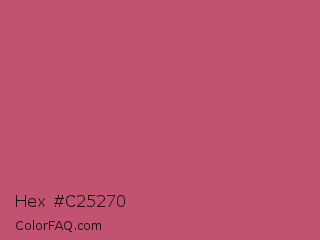 Hex #c25270 Color Image