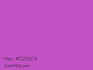 Hex #c252c4 Color Image