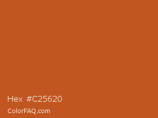 Hex #c25620 Color Image