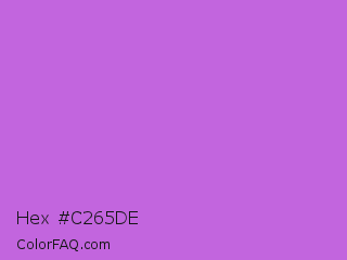 Hex #c265de Color Image