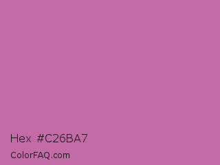 Hex #c26ba7 Color Image