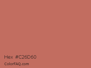 Hex #c26d60 Color Image