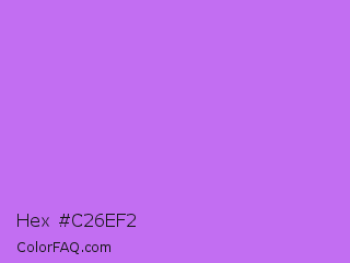 Hex #c26ef2 Color Image