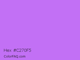 Hex #c270f5 Color Image