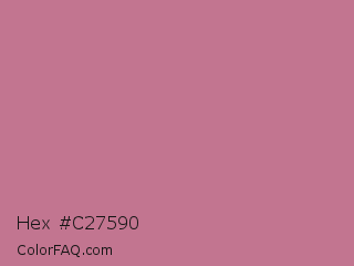 Hex #c27590 Color Image