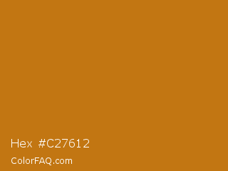 Hex #c27612 Color Image