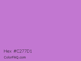 Hex #c277d1 Color Image