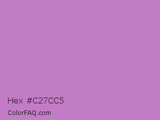 Hex #c27cc5 Color Image